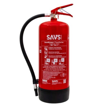 SAVS Brandblusser poeder 9 kg