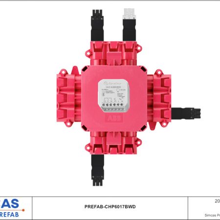 Prefab Centraaldoos - voeding – Finder 1ch (doorvoer brandwerend)