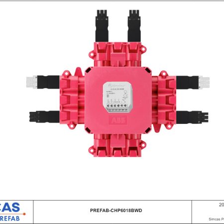 Prefab Centraaldoos - voeding – Finder 2 ch (doorvoer brandwerend)